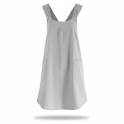 Schürzenkleid mit Kreuzrücken für Küche und Garten - Aprons - Grau - Voldeva