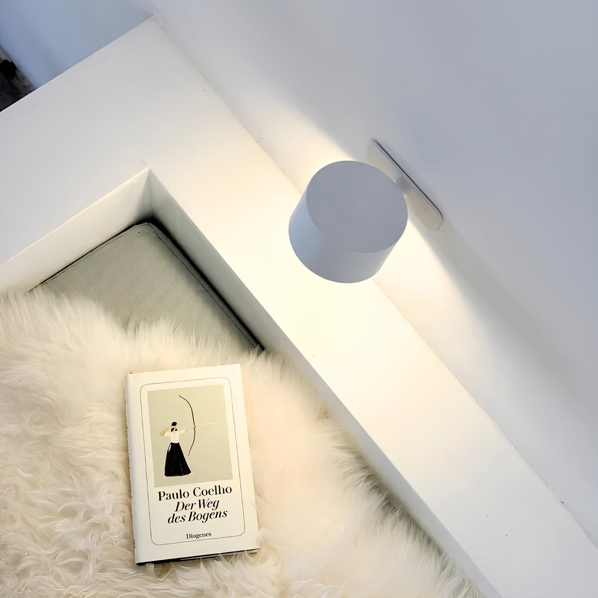 Selbstklebende Wandleuchte mit magnetischer 360-Grad-Drehung - Wall Light Fixtures - Weiß - Voldeva