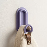 Robuster und minimalistischer selbstklebender Wandhaken - Haken - Lila - Voldeva