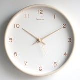 Wanduhr Analog Aus Massivholz Mit Lautlosem Uhrwerk