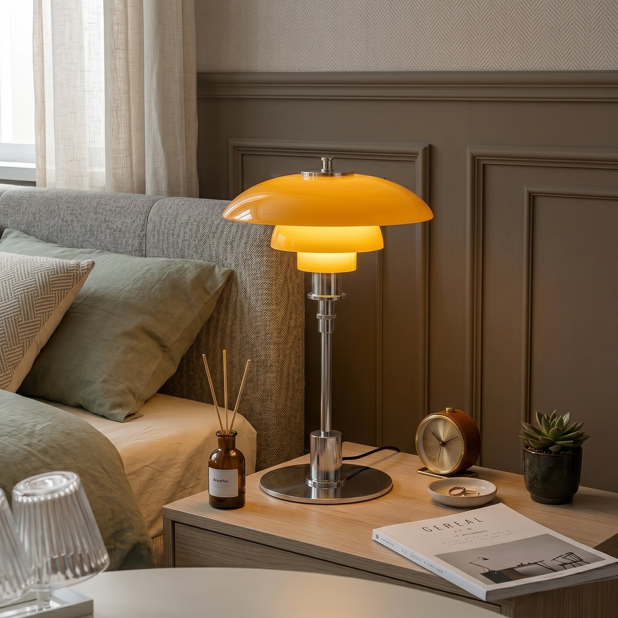 Skandinavische Design LED Tischlampe Modernes Lichtobjekt - Tischlampen - Silber - Voldeva
