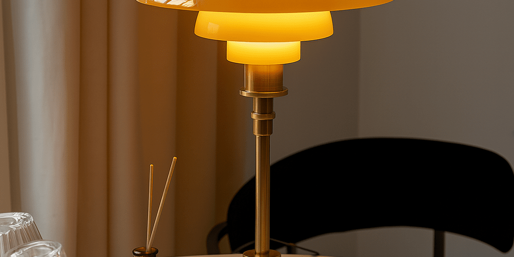 Skandinavische Design LED Tischlampe Modernes Lichtobjekt - Tischlampen - Gold - Voldeva