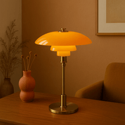 Skandinavische Design LED Tischlampe Modernes Lichtobjekt - Tischlampen - Gold - Voldeva