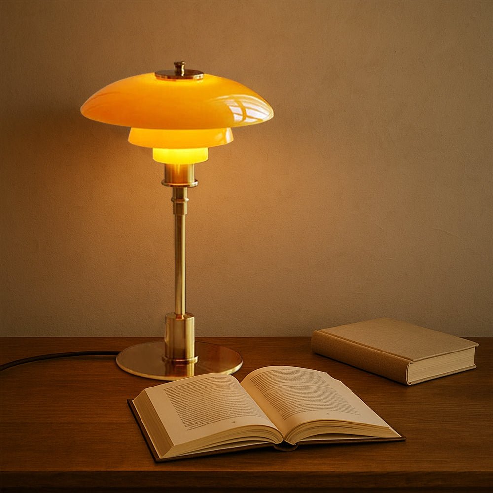 Skandinavische Design LED Tischlampe Modernes Lichtobjekt - Tischlampen - Gold - Voldeva