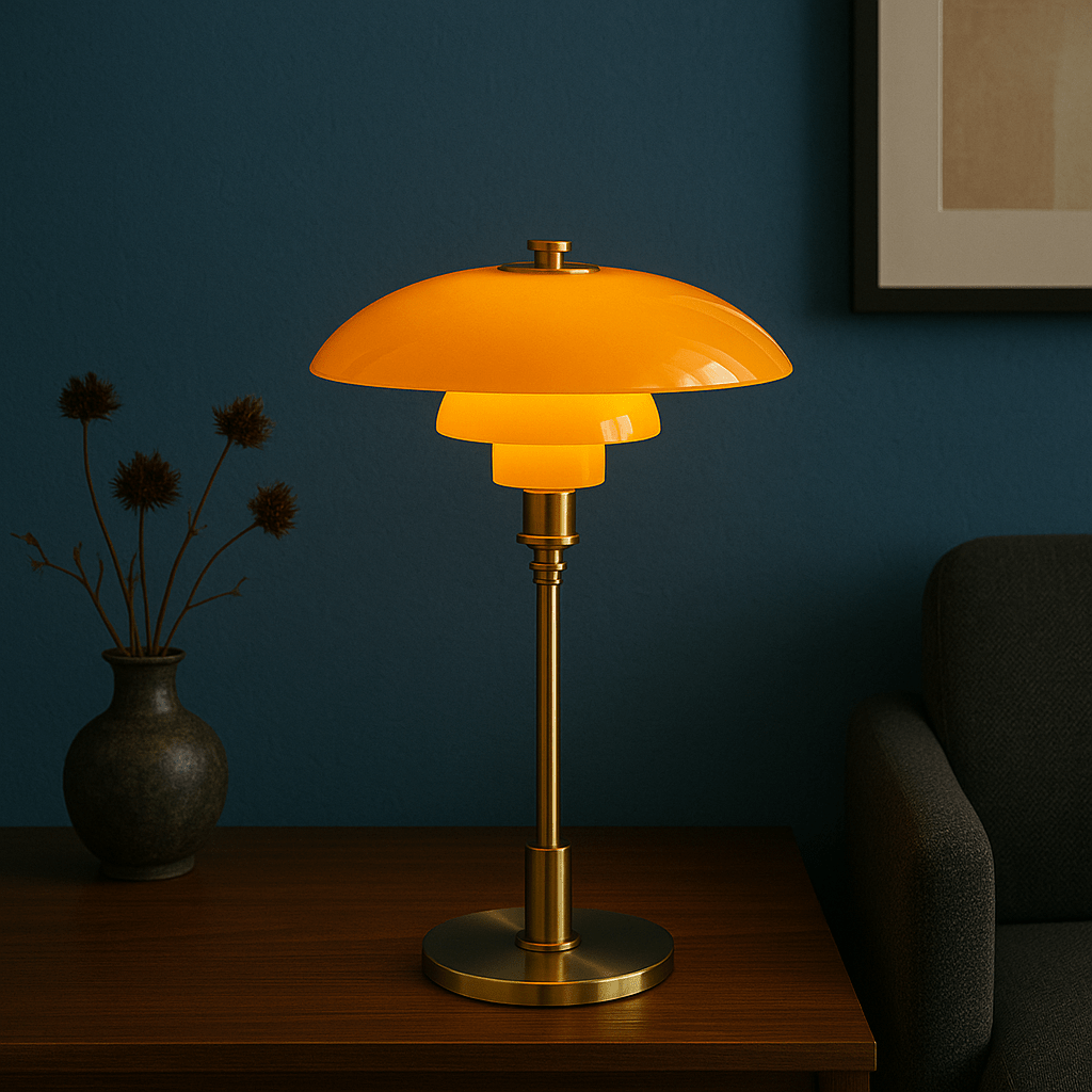 Skandinavische Design LED Tischlampe Modernes Lichtobjekt - Tischlampen - Gold - Voldeva