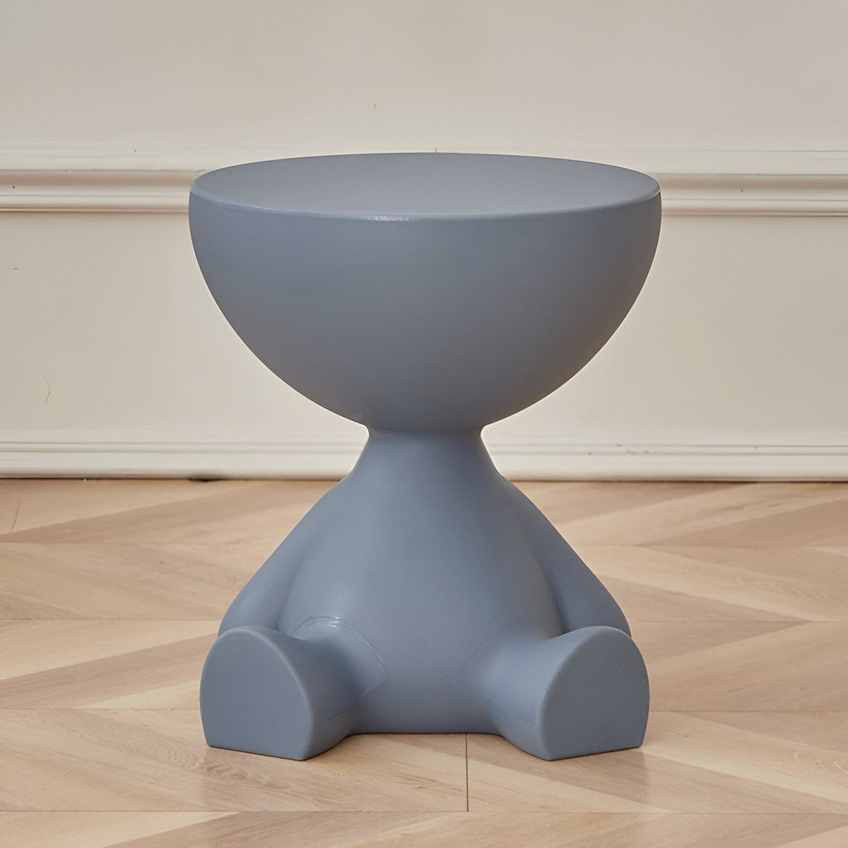 Skulpturaler Beistelltisch mit Tierfigur Design für Wohnzimmer - End Tables - Blau - Voldeva