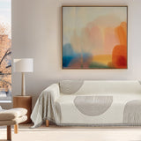 Sofa-Überwurf Mit Modernem Geometrischem Muster