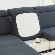 Sofakissenbezug Stretch elastisch - Sofaschutz - Dunkelgrau - Voldeva