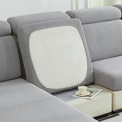 Sofakissenbezug Stretch elastisch - Sofaschutz - Grau - Voldeva