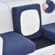 Sofakissenbezug Stretch elastisch - Sofaschutz - Marineblau - Voldeva