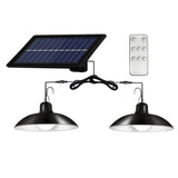 Solar-Deckenleuchte Doppelkopf mit Fernbedienung
