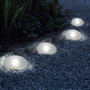 Solar - Gartenleuchte im Stein - Design - LED - Dekorationslichter - 14.5 x 10.5 cm - Voldeva