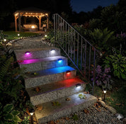 Solar LED Außenleuchten für Treppen und Zäune - Außenleuchten - Mehrfarben - Voldeva
