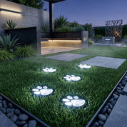 Solar LED - Gartenleuchte mit Pfoten - Design - Gartenbeleuchtung - Weißes Licht - Voldeva