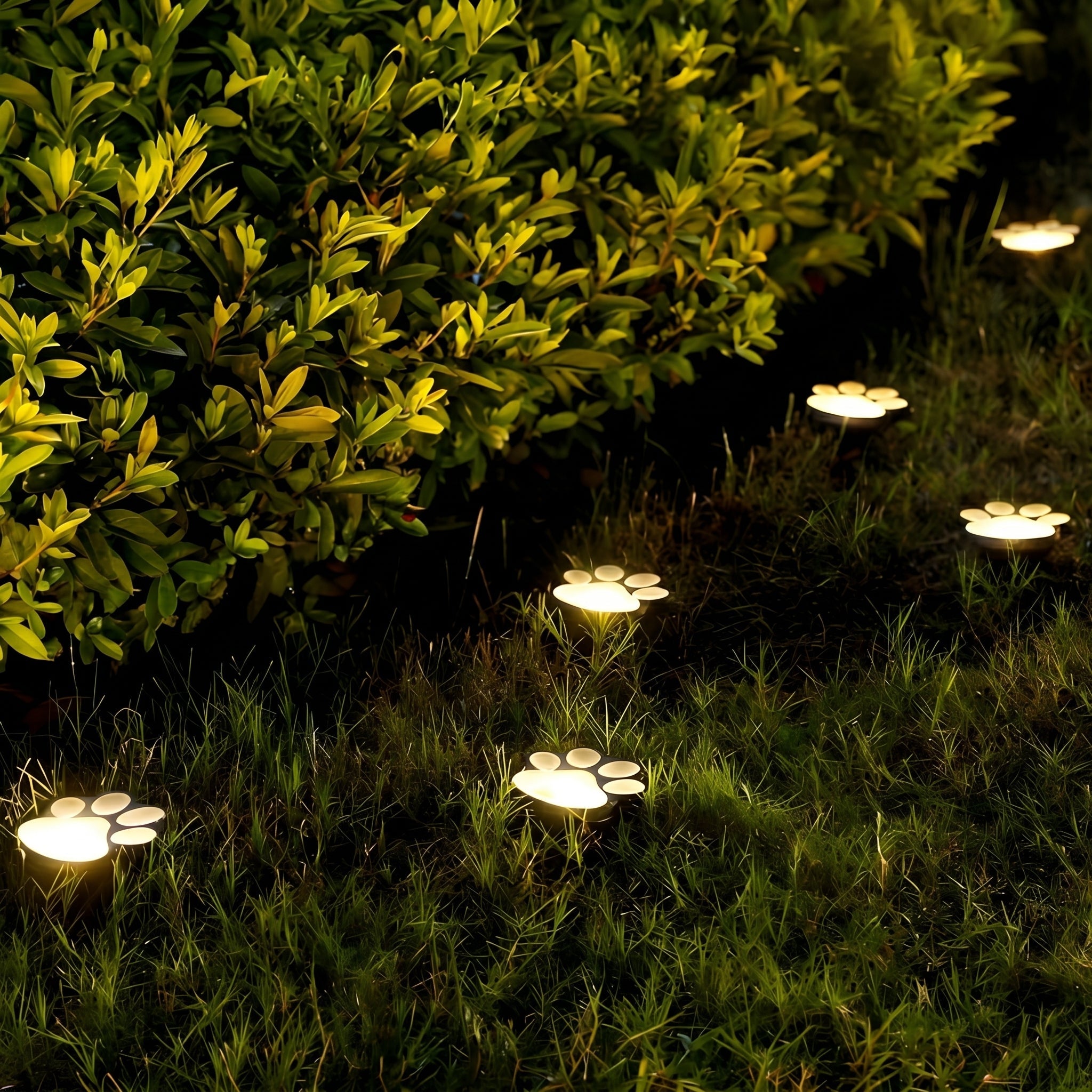 Solar LED - Gartenleuchte mit Pfoten - Design - Gartenbeleuchtung - Farbiges Licht - Voldeva
