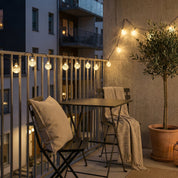 Solar LED - Lichterkette Kristallkugeln für Garten und Terrasse - Lichterkette - Voldeva