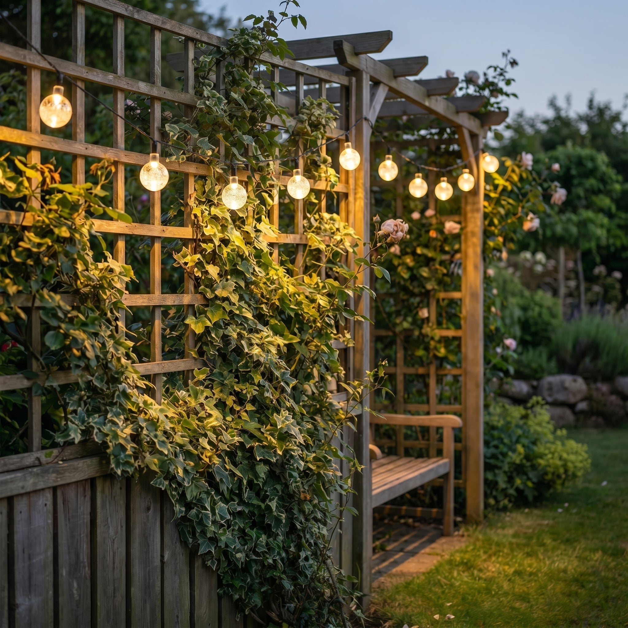 Solar LED - Lichterkette Kristallkugeln für Garten und Terrasse - Lichterkette - Voldeva