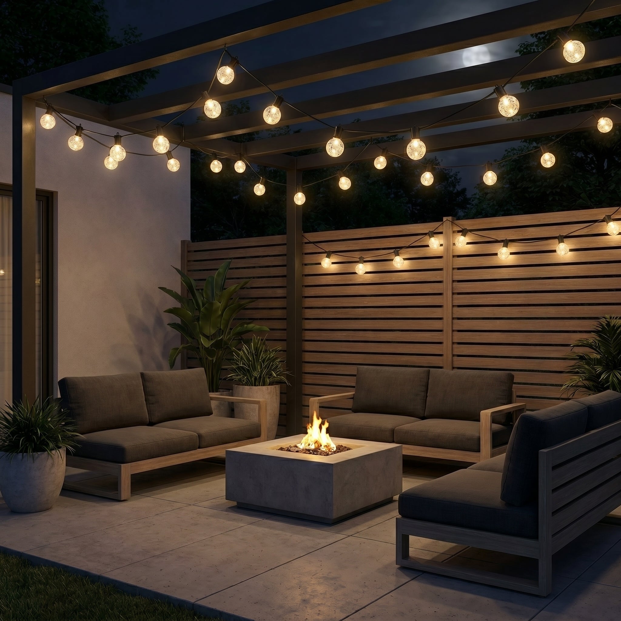 Solar LED - Lichterkette Kristallkugeln für Garten und Terrasse - Lichterkette - Voldeva