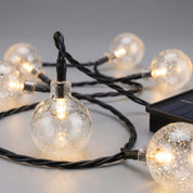 Solar LED - Lichterkette Kristallkugeln für Garten und Terrasse - Lichterkette - Voldeva