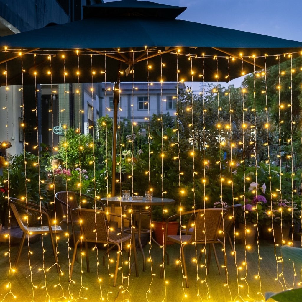 Solar Lichterkette Außen für Garten und Terrasse - Lichterkette - Warm - Voldeva