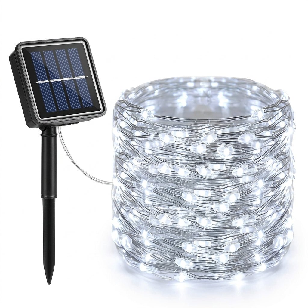 Solar Lichterkette Außen für Garten und Terrasse - Lichterkette - Mehrfarbig - Voldeva