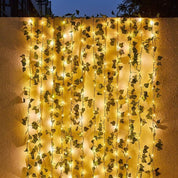 Solar - Lichterkette mit Efeublättern - Beleuchtung - 2 Meters - Voldeva
