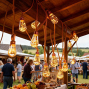 Solar Lichterkette Retro Glühbirnen Wasserdicht für Außenbereich - Lichterkette - Oval - Voldeva