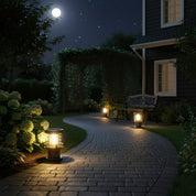 Solar - Pollerleuchte für den Gartenweg - Landscape Pathway Lighting - Bronze - Voldeva