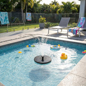 Solar Schwimmender Springbrunnen für Gartenteich und Pool - Solarpumpe - Voldeva