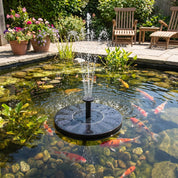Solar Schwimmender Springbrunnen für Gartenteich und Pool - Solarpumpe - Voldeva