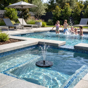 Solar Schwimmender Springbrunnen für Gartenteich und Pool - Solarpumpe - Voldeva