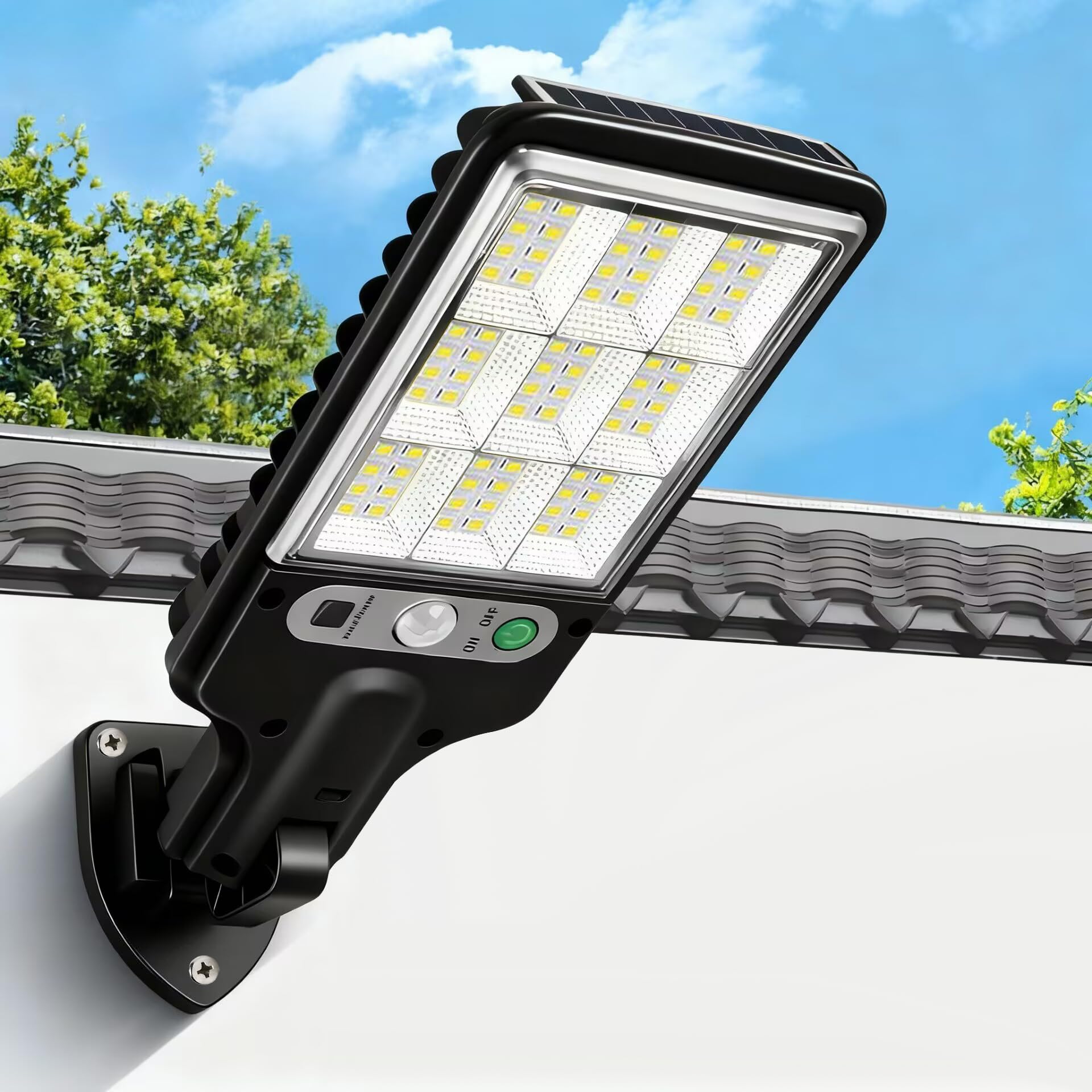 Solar Straßenbeleuchtung mit LED und Bewegungssensor - Solar Straßenbeleuchtung - Voldeva