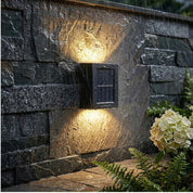 Solar Wandleuchte Mit Stilvollem Up & Down Lichteffekt - Solar - LED - Licht - Voldeva