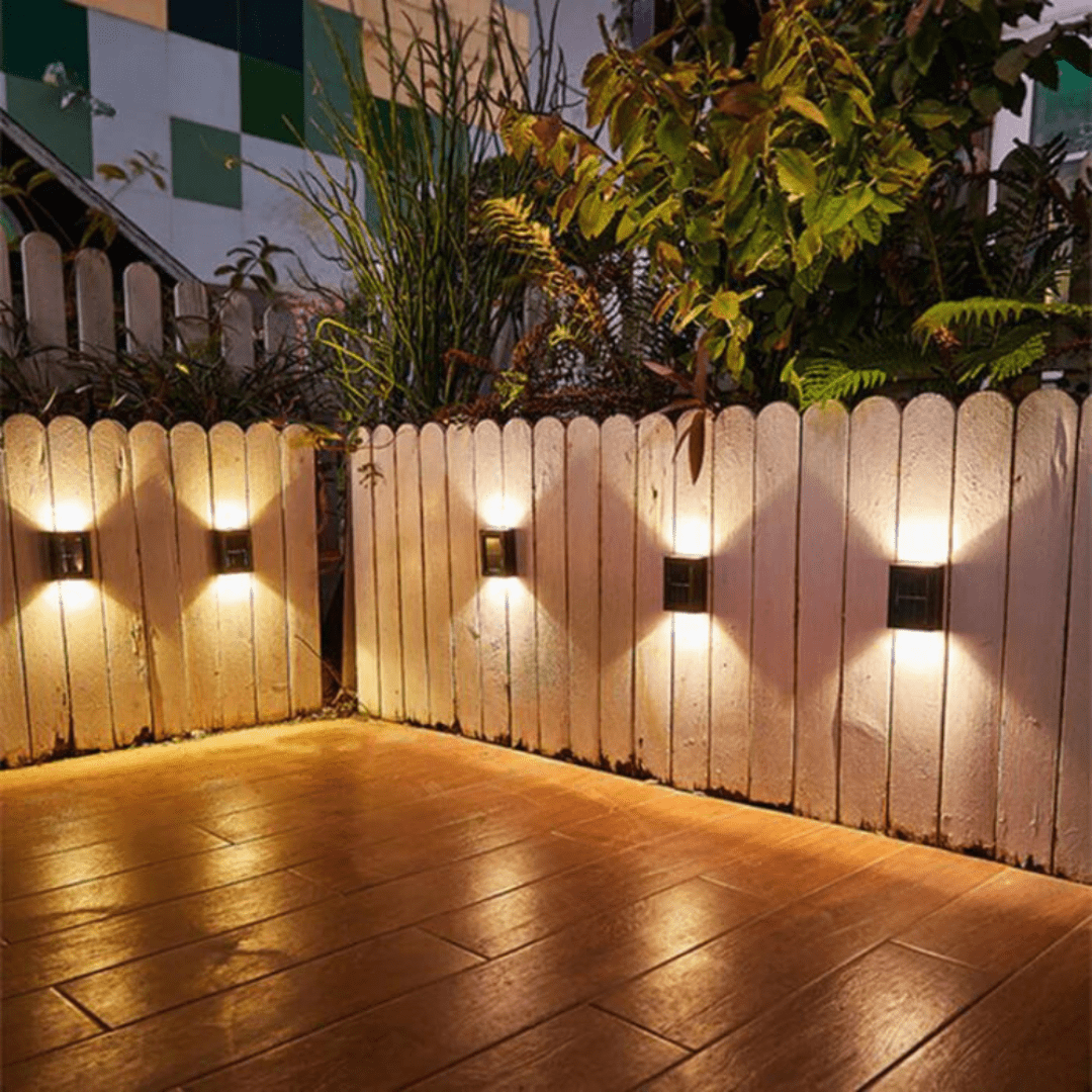 Solar Wandleuchte Mit Stilvollem Up & Down Lichteffekt - Solar - LED - Licht - Voldeva