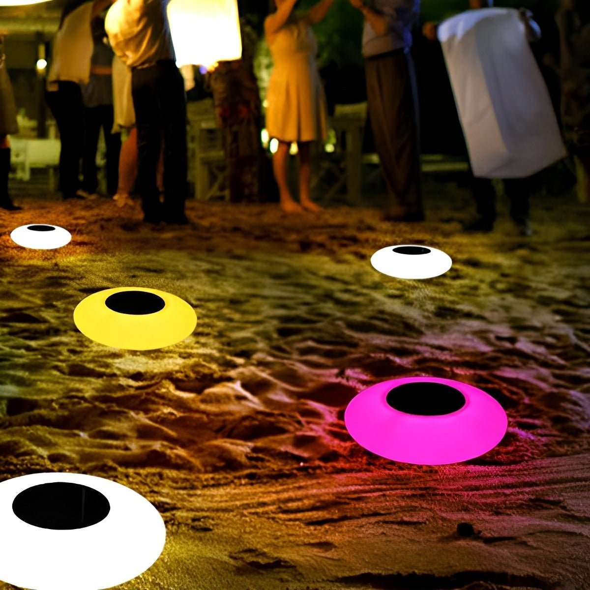 Solarbetriebene RGB - LED - Gartenleuchte - Gartenleuchte - Voldeva