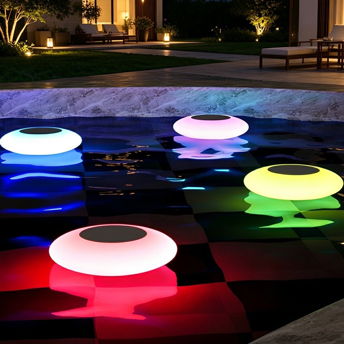Solarbetriebene RGB - LED - Gartenleuchte - Gartenleuchte - Voldeva