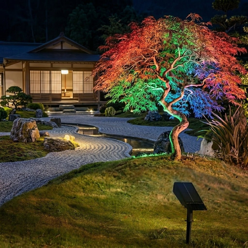 Solarstrahler LED für Gartenwege - LED - Dekorationslichter - RGB - Voldeva