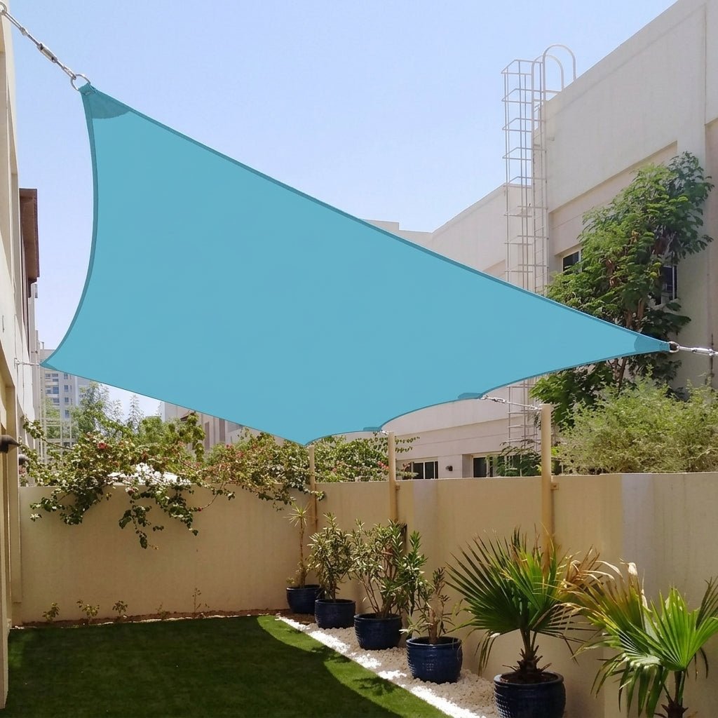 Sonnensegel Rechteckig mit UV-Schutz für Terrasse und Garten - Sonnensegel - Blau - Voldeva