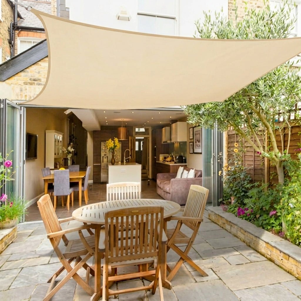Sonnensegel Rechteckig mit UV-Schutz für Terrasse und Garten