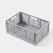 Stapelbare, zusammenklappbare Aufbewahrungsbox für den Außen - und Innenbereich - Aufbewahrung & Organisation - Grau - Voldeva