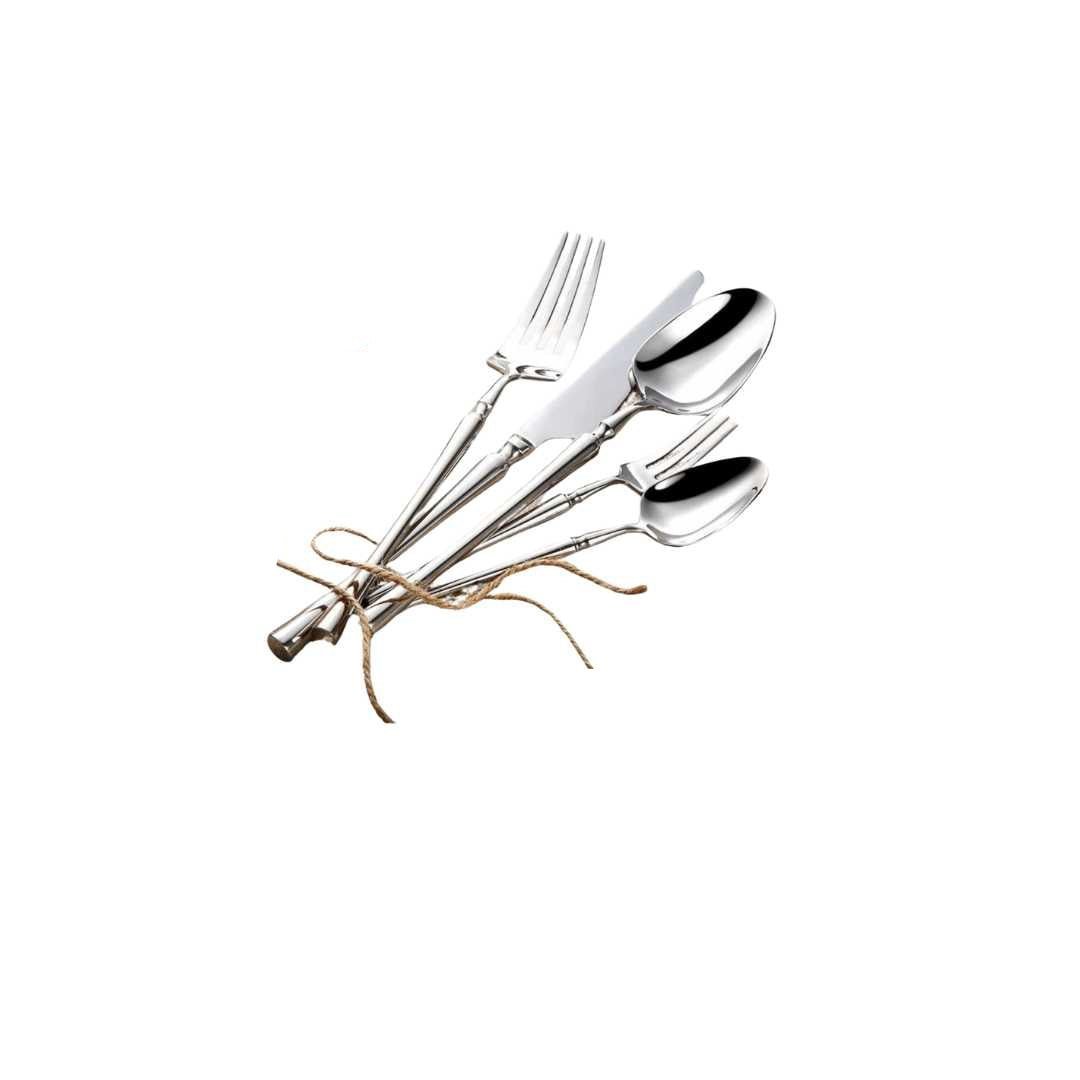 Steelio – 24 - teiliges elegantes Edelstahl - Besteckset - Besteckset - Voldeva