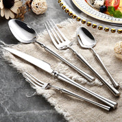 Steelio – 24 - teiliges elegantes Edelstahl - Besteckset - Besteckset - Voldeva