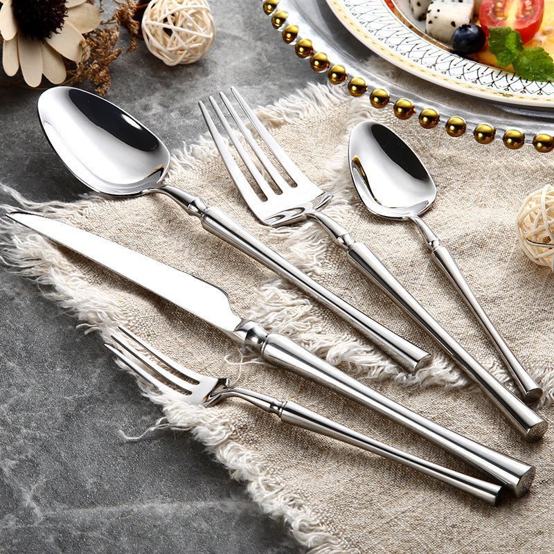 Steelio – 24 - teiliges elegantes Edelstahl - Besteckset - Besteckset - Voldeva