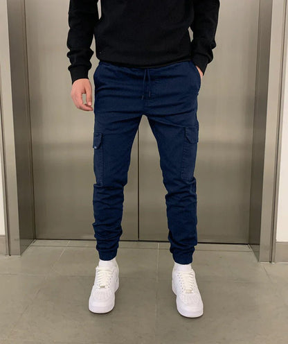 Stefano - Bio - Baumwolle Stretch - Cargohose - Voldeva
