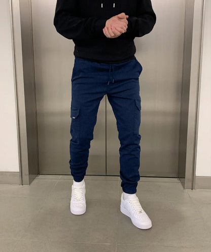 Stefano - Bio - Baumwolle Stretch - Cargohose - Voldeva