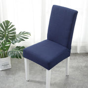 Stuhlbezug mit Stretch - Passform - Schonbezüge - Marineblau - Voldeva
