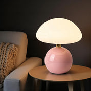 Tischleuchte im Pilz Design für moderne Akzentbeleuchtung - Tischlampen - Rosa - Voldeva