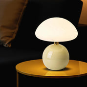 Tischleuchte im Pilz Design für moderne Akzentbeleuchtung - Tischlampen - Beige - Voldeva