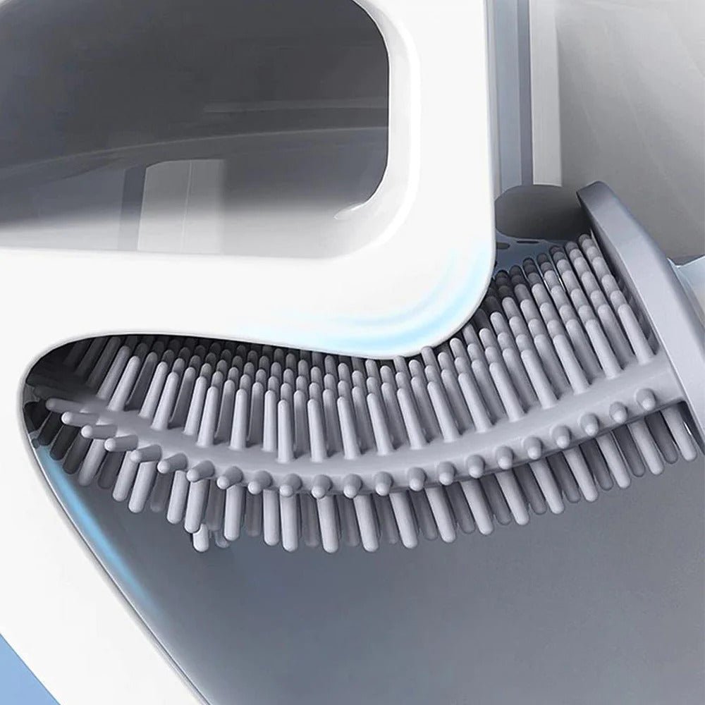 Toilettenbürste Mit Flexiblem Kopf Für Hygienische Reinigung - Toilettenbürste - Schwarz - Voldeva