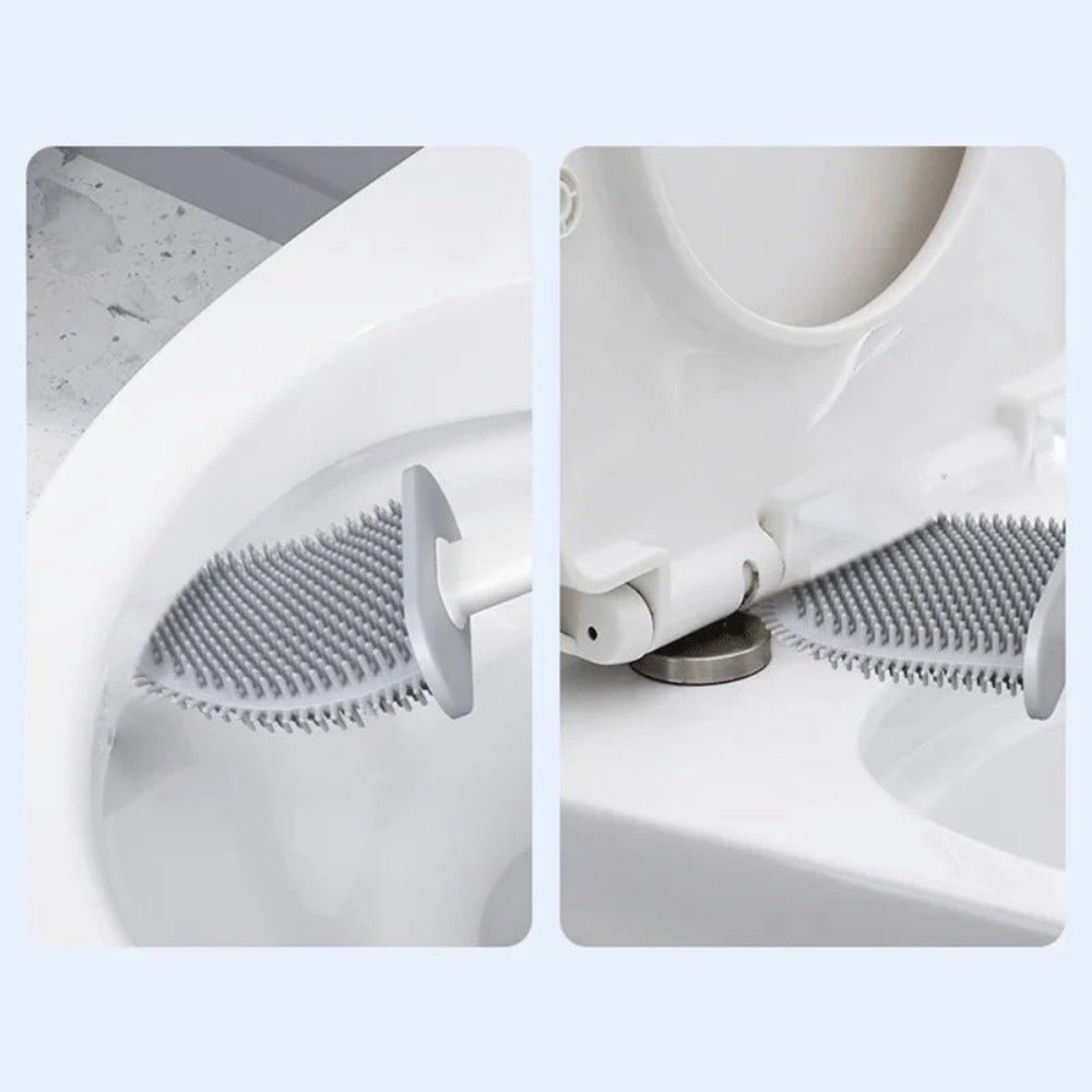 Toilettenbürste Mit Flexiblem Kopf Für Hygienische Reinigung - Toilettenbürste - Schwarz - Voldeva